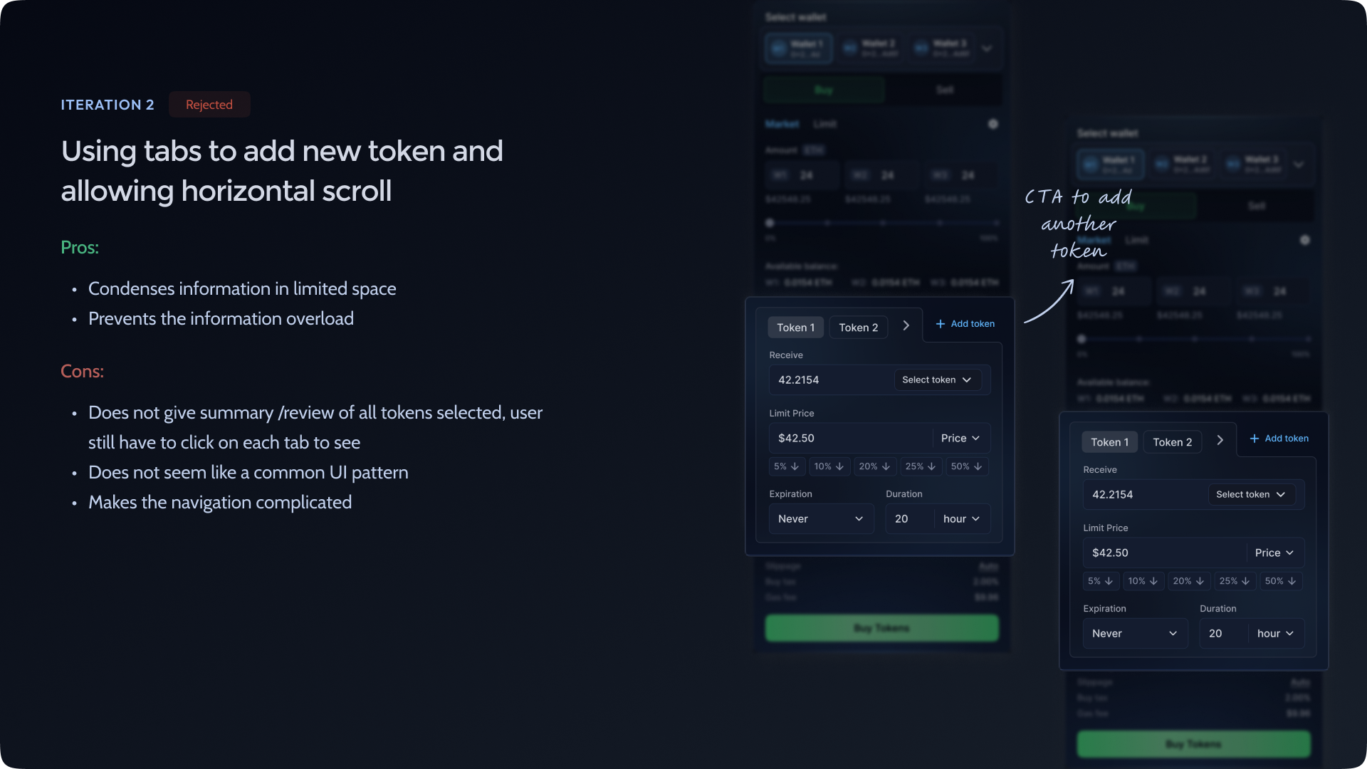 Multi buy/sell iteration 2