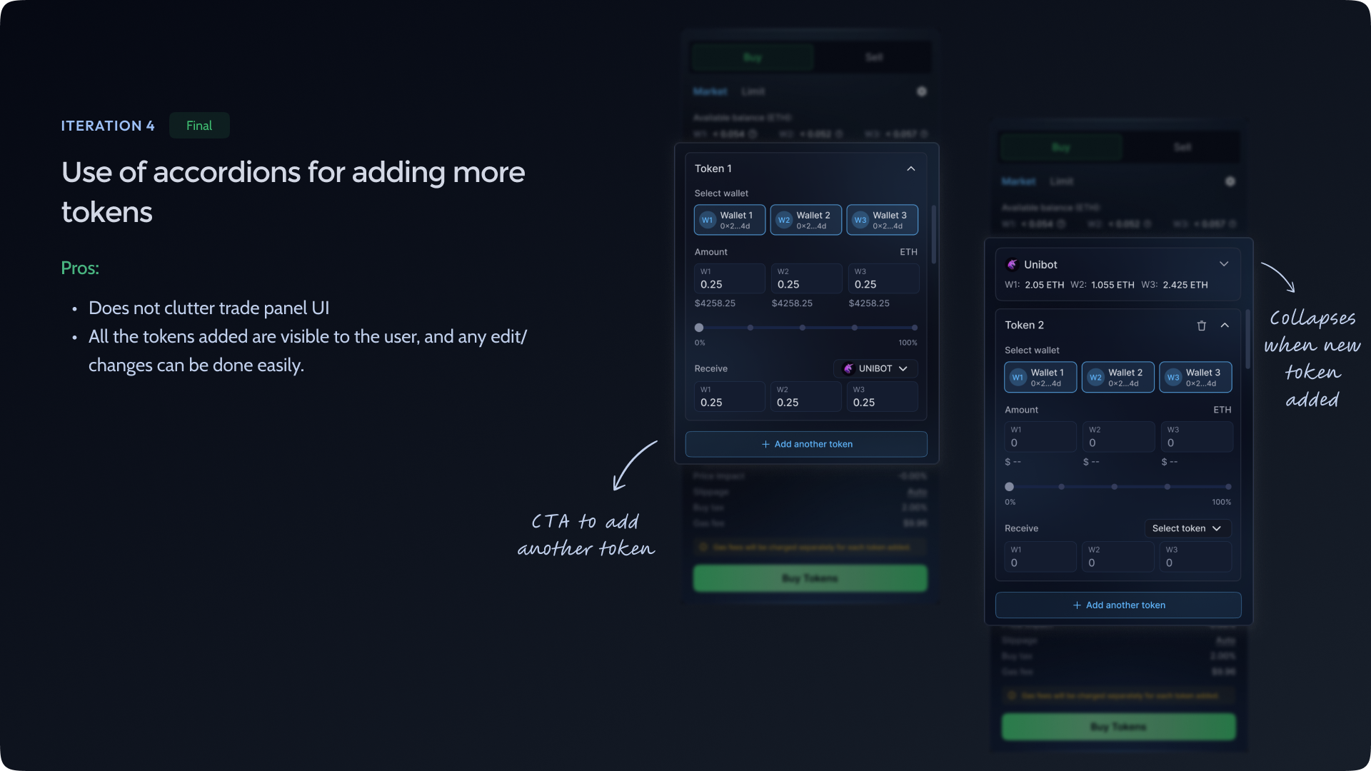 Multi buy/sell final design